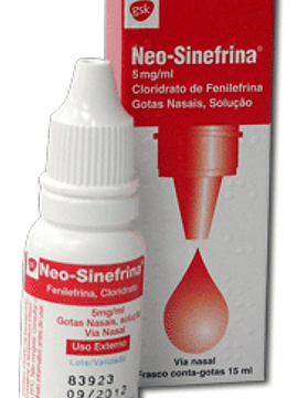 Neo-Sinefrina, 5 mg/mL-15 mL x 1 sol nasal conta-gotas