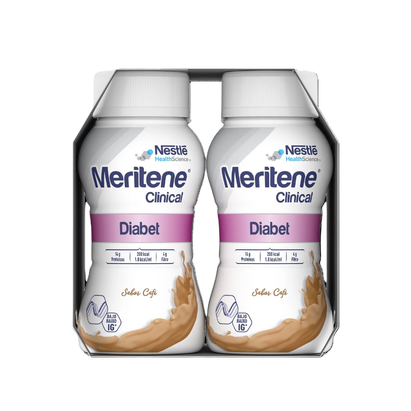 MERITENE CLINICAL DIABET CAFE 200 ML . X4
