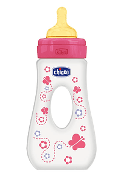 Chicco Biberão Well-Being Passeio Latex Rosa 4M+