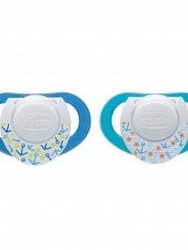 Chicco Chupeta Physio Orthodontic Silicone 4m+ Azul(2 unid)