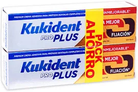 Kukident Pro Plus Duo Creme Prótese Dentária Dupla Ação 2 x 40 g 