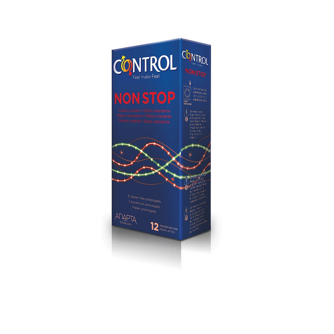 Control Preservativos Non Stop Adapta x12