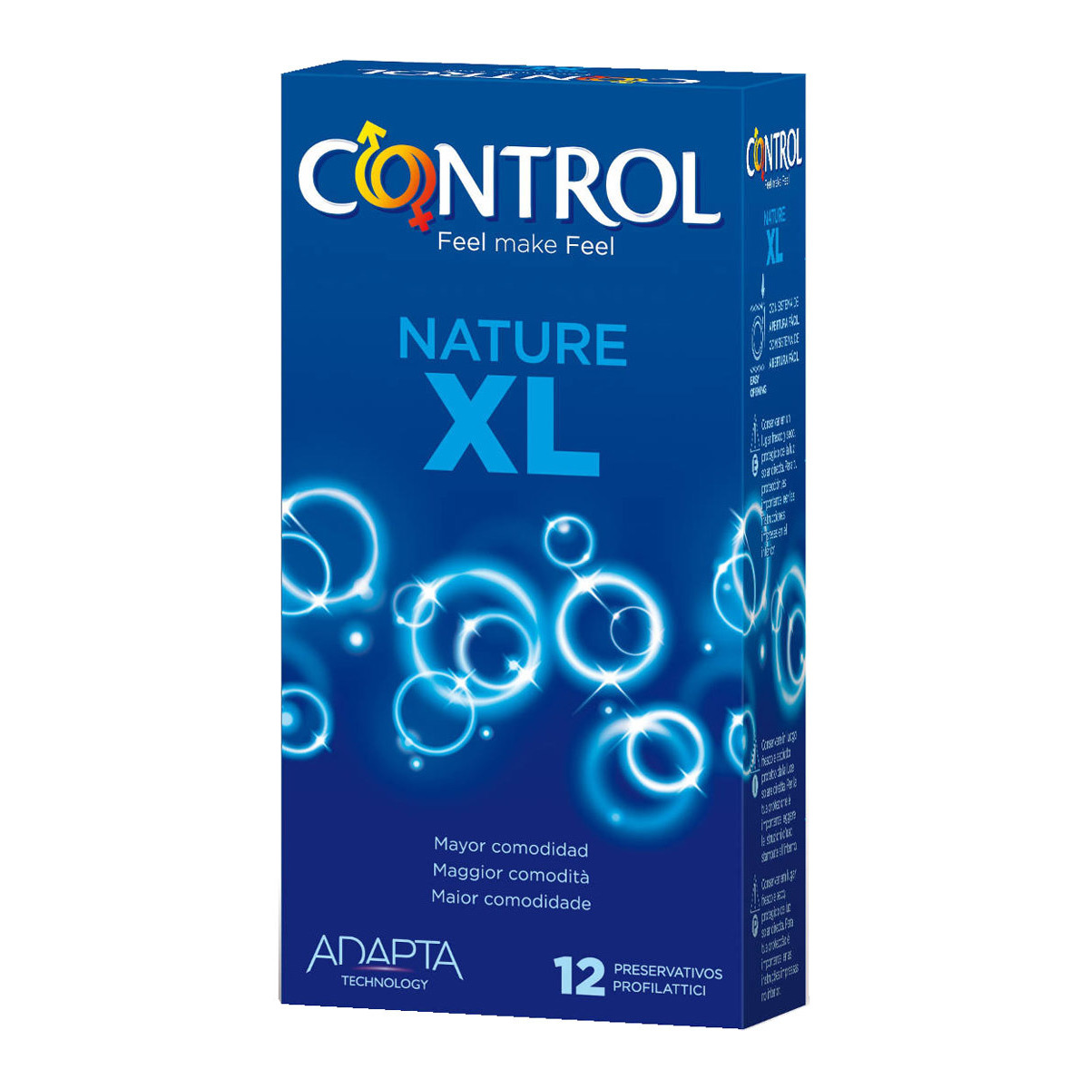 Control Preservativos Adapta Nature XL x12