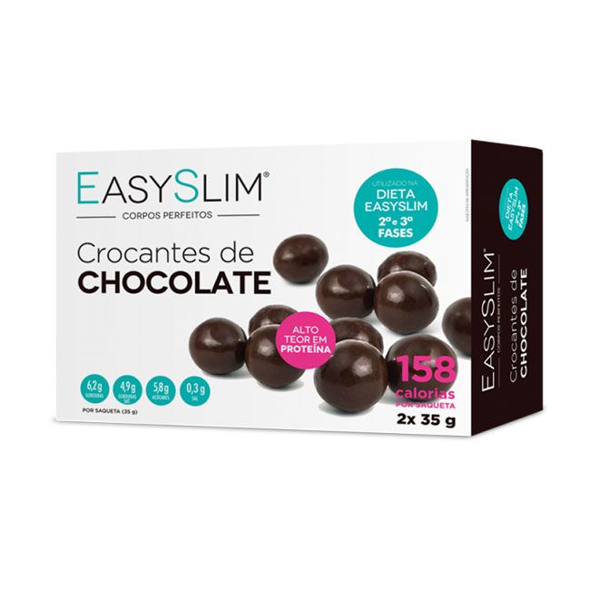 EasySlim Crocantes de Chocolate x 2 Saquetas 35 Gramas