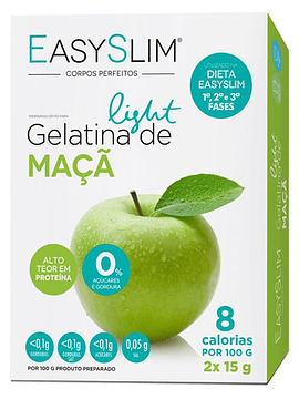 EasySlim Gelatina Light Maçã 2x Saquetas 15 Gramas