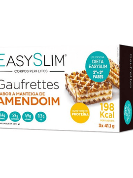 EasySlim Gaufrettes Manteiga de Amendoim 3 x 41,1 Gramas