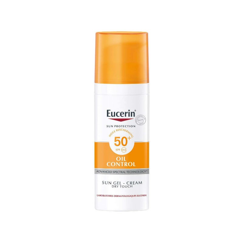 Eucerin Sun Protection Gel Creme Oil Control Toque Seco SPF50+ 50 ml com Desconto de 20%