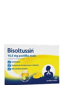 Bisoltussin, 10,5 mg x 20 pastilhas 