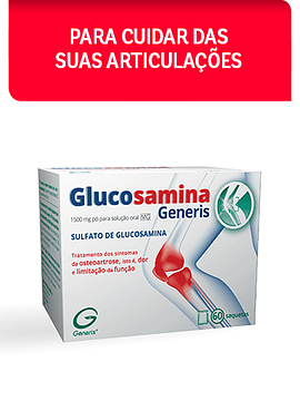 Glucosamina Generis MG, 1500 mg x 60 pó solucão oral saquetas 
