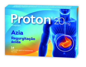 Proton, 20 mg x 14 cápsulas gastrorresistentes 