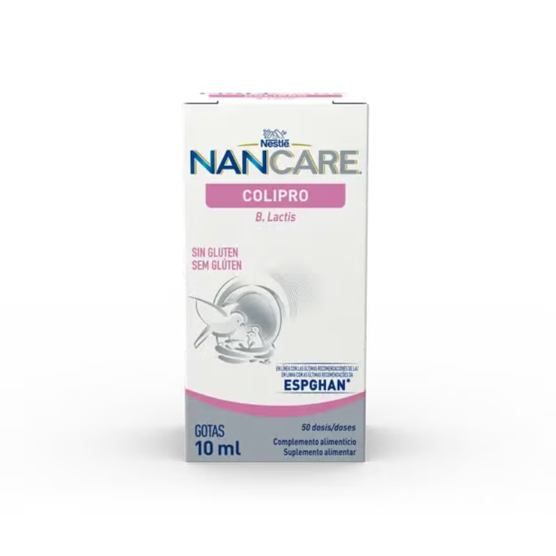 Nancare COLIPRO B. lactis Gotas Probióticas 10ml | Para Bebés | Sem Lactose | Apto APLV