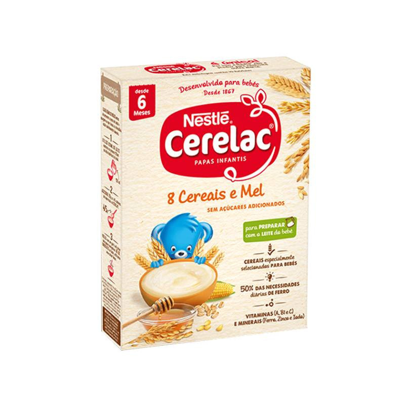 Cerelac 8 Cereais e Mel Não Láctea +6M 250g