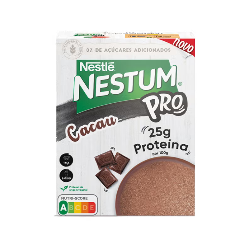 Nestum PRO Cacau 250g | Proteína Vegetal Sem Açúcares Adicionados