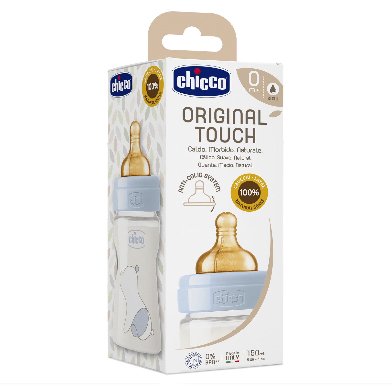 Chicco Biberão Original Touch 0m+ 150ml Azul