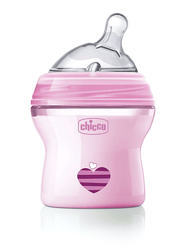 Chicco Biberão Silicone NaturalFeeling 0M+ 150ml Rosa