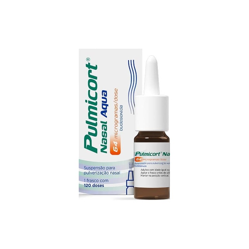 Pulmicort Nasal Aqua (120 doses), 64 mcg/dose x 1 suspensão pulverização nasal