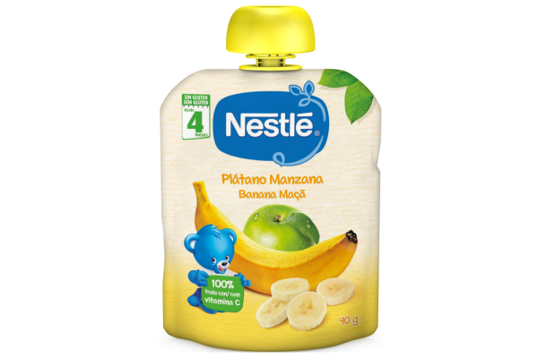 Nestlé Naturnes Banana+Macã 4m+  90G