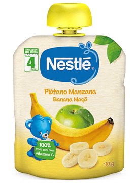 Nestlé Naturnes Banana+Macã 4m+  90G