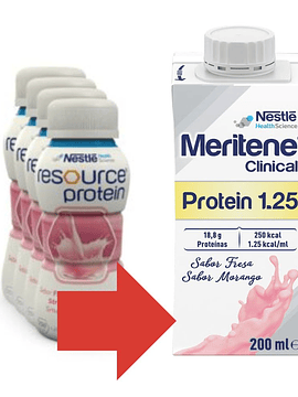 MERITENE CLINICAL PROTEIN 1.25 MORANGO 200 ML . X4