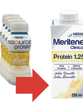  MERITENE CLINICAL PROTEIN 1.25 BAUNILHA 200 ML . X4