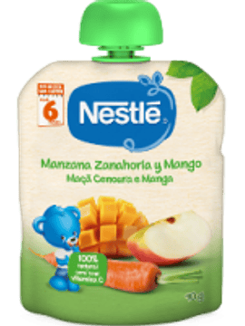 Nestlé Naturnes Maça+Cenoura+Manga 6m+  90G 