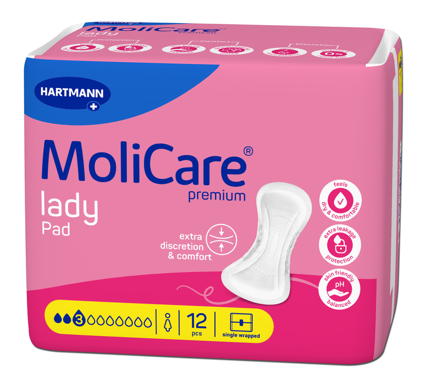 MoliCare Premium Lady Pad 3 Gotas x12 Unidades