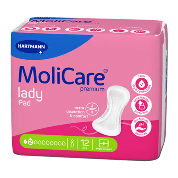 MoliCare Premium Lady Pad 2 Gotas x12 Unidades