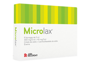 Microlax, 450/45 mg/5 mL x 6 enema solução tubo