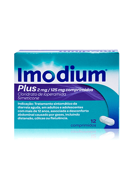 Imodium Plus, 2/125 mg x 12 comprimidos 