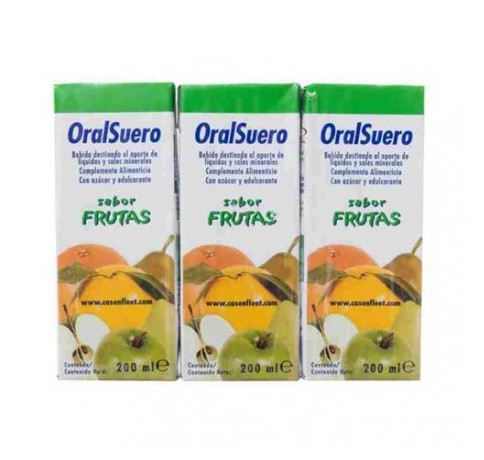 Oralsuero Solução Oral 200ml X3 Frutas solução oral frasco mL