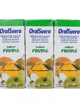 Oralsuero Solução Oral 200ml X3 Frutas solução oral frasco mL
