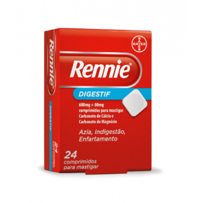 Rennie Digestif, 680/80 mg x 24 comprimidos mastigáveis 