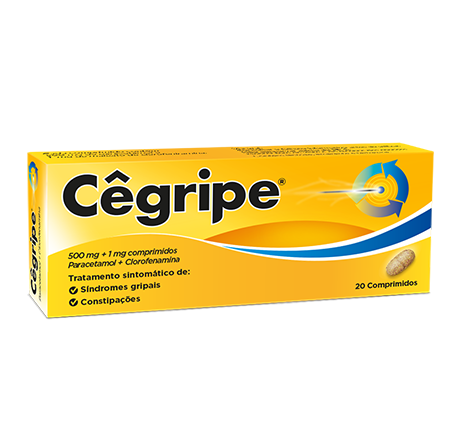 Cêgripe, 1/500 mg x 20 comprimidos 