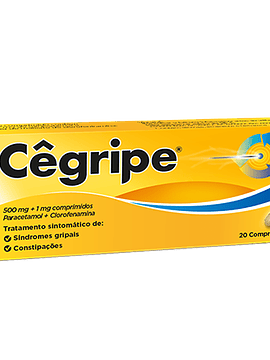 Cêgripe, 1/500 mg x 20 comprimidos 