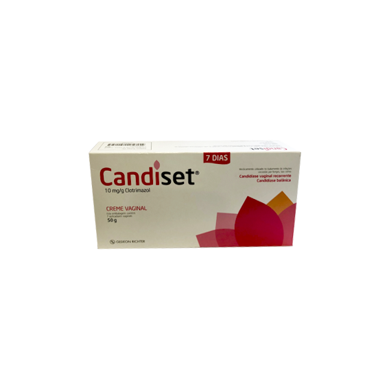 Candiset, 10 mg/g-50 g x 1 creme vaginal bisnaga
