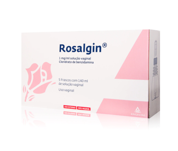 Rosalgin, 1 mg/mL-140 mL x 5 solução vaginal irrigador 