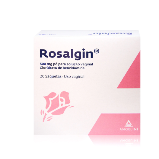 Rosalgin, 500 mg x 20 Pó solução vaginal saqueta 