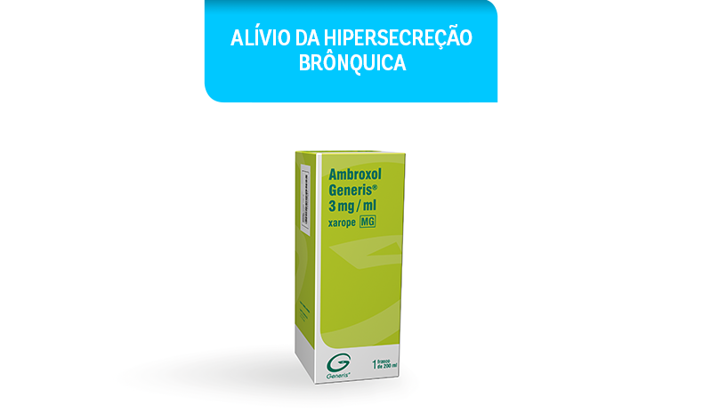 Ambroxol Generis MG, 3 mg/ml Frasco 200 ml Xarope
