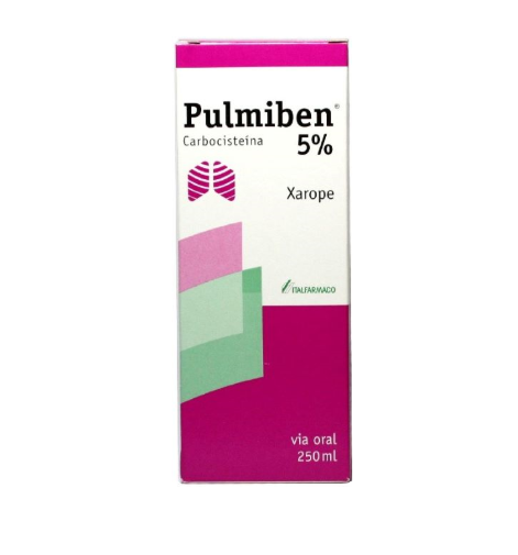 Pulmiben 5%, 50 mg/mL-250 mL x 1 xarope  mL