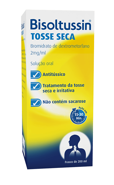 Bisoltussin Tosse Seca, 2 mg/mL-200 mL x 1 solução oral mL