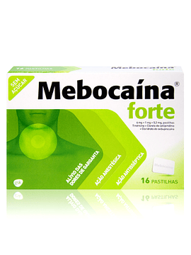 Mebocaína Forte, 4/1/0,2 mg x 16 pastilhas 