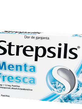 Strepsils Menta Fresca, 1,2/0,6 mg x 16 pastilhas 