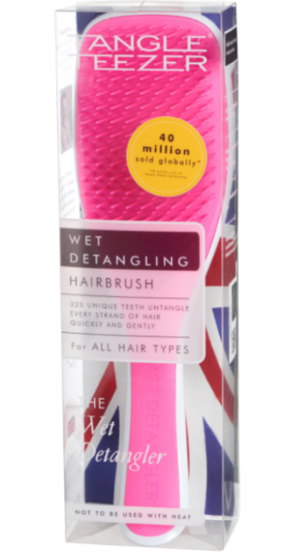 Tangle Teezer Escova Cabelo Wet Detangler Branco/Rosa