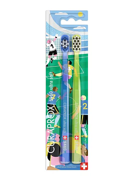 Curaprox CS5460 Pack Escovas Dentes Football Edition | 2 Escovas Ultra Soft