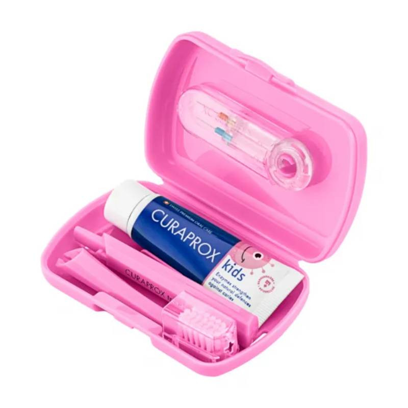 Curaprox Kit de Viagem Kids Rosa 6-12 Anos 