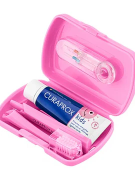Curaprox Kit de Viagem Kids Rosa 6-12 Anos 
