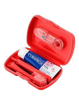 Curaprox Kit de Viagem Kids Vermelho 6-12 Anos 