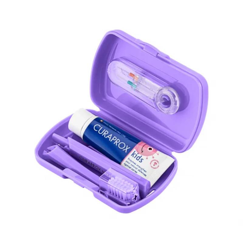 Curaprox Kit de Viagem Kids Roxo 6-12 Anos 