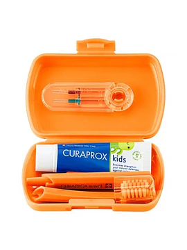 Curaprox Kit de Viagem Kids Laranja 6-12 Anos