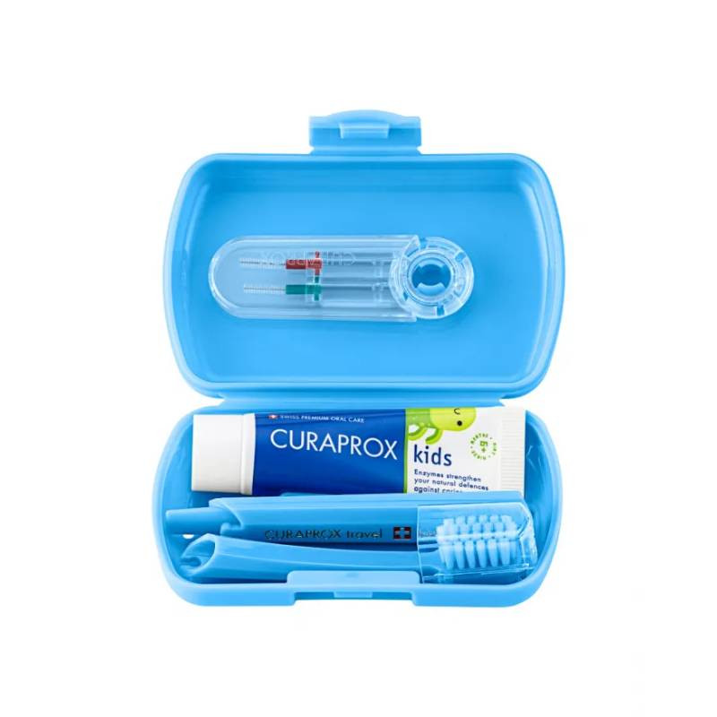 Curaprox Kit de Viagem Kids Azul (6-12 Anos)